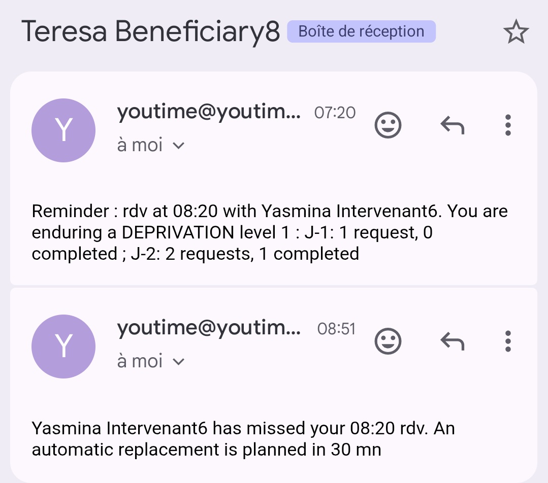 YouTime informs the senior and his family